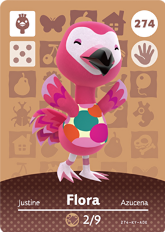 Flora NFC Card – Animal Crossing Series 3 Amiibo
