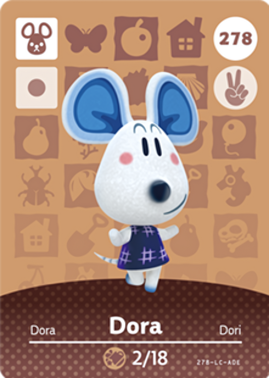 Dora NFC Card – Animal Crossing Series 3 Amiibo