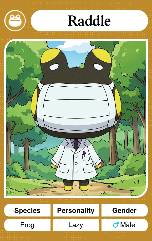 Raddle - Nookpals x Animal Crossing – New Leaf Welcome Amiibo NFC Card