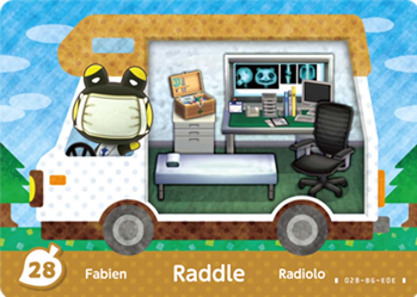 Raddle NFC Villager Card – New Leaf – Welcome Amiibo