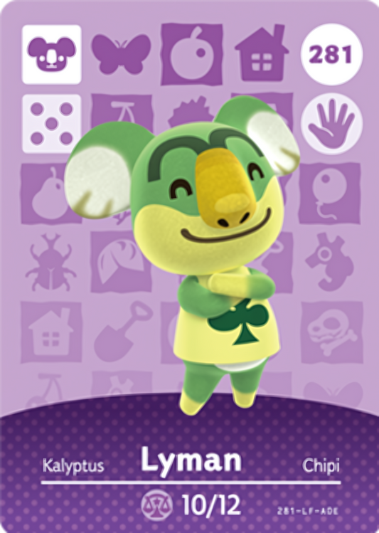Lyman NFC Card – Animal Crossing Series 3 Amiibo