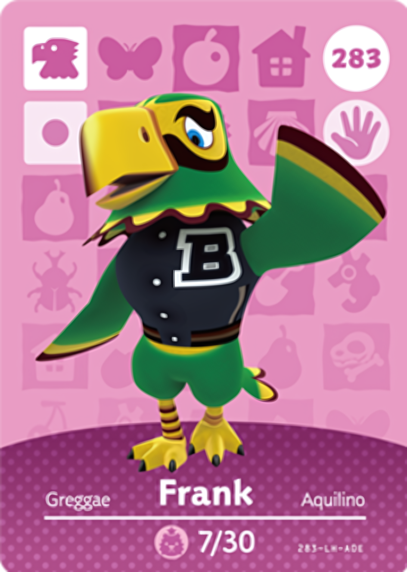 Frank NFC Card – Animal Crossing Series 3 Amiibo