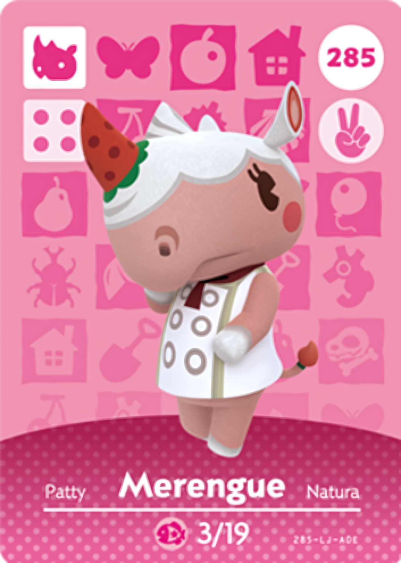 Merengue NFC Card – Animal Crossing Series 3 Amiibo