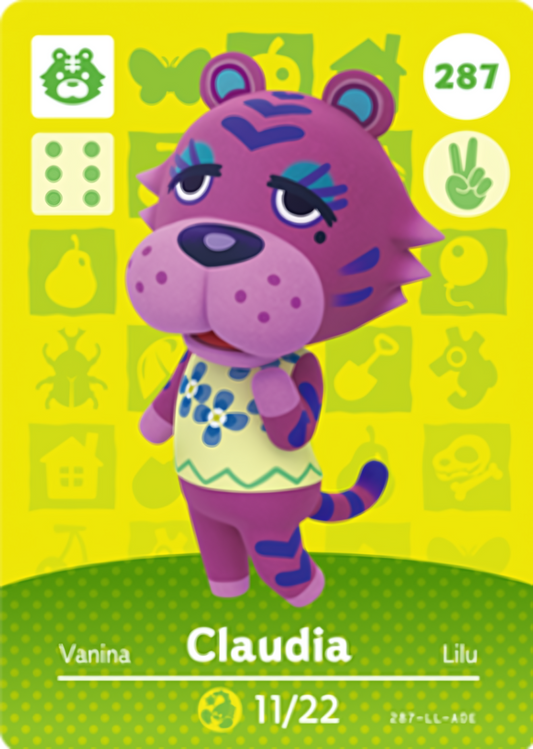 Claudia NFC Card – Animal Crossing Series 3 Amiibo