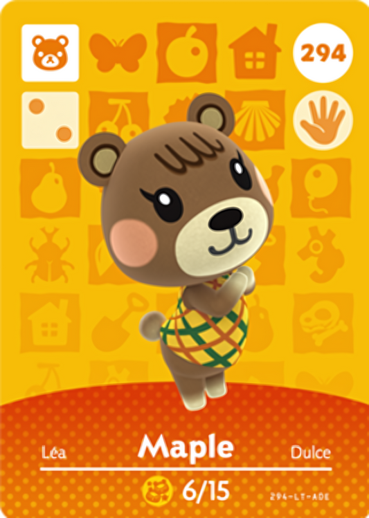 Maple NFC Card – Animal Crossing Series 3 Amiibo