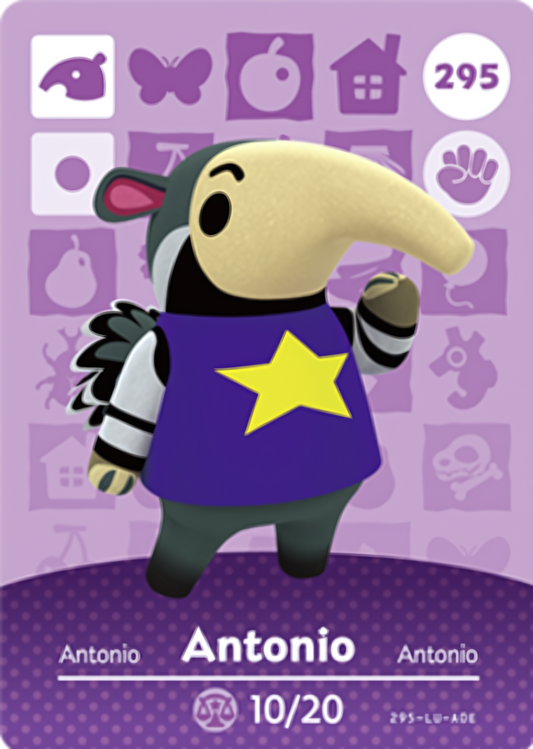 Antonio NFC Card – Animal Crossing Series 3 Amiibo