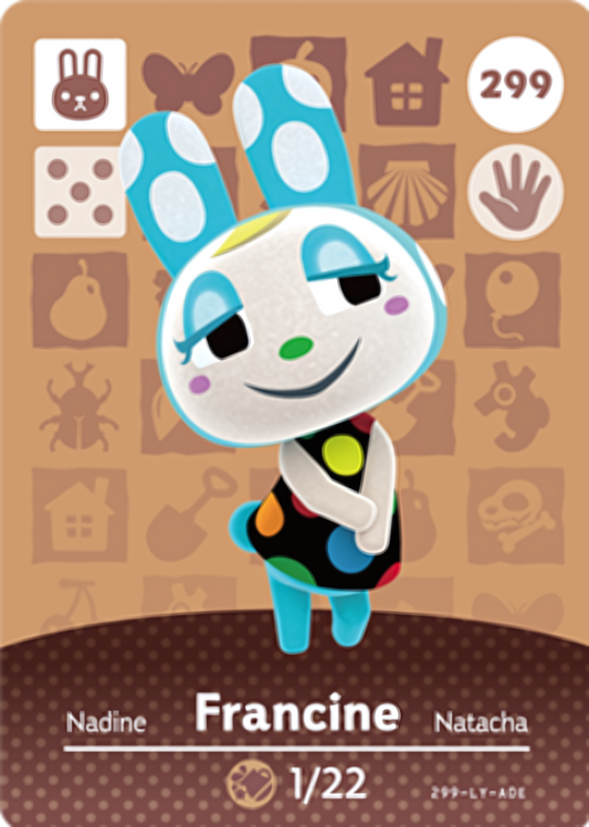 Francine NFC Card – Animal Crossing Series 3 Amiibo