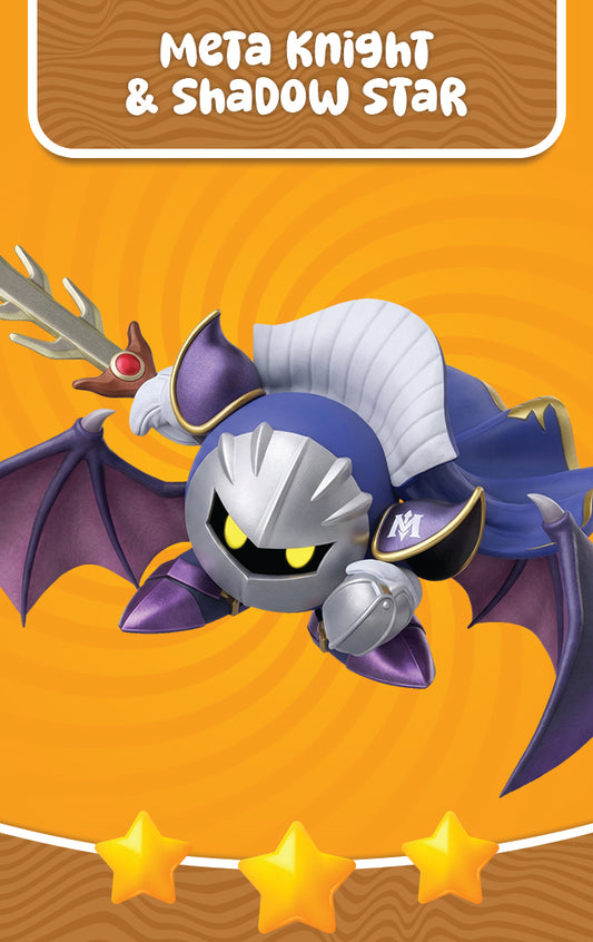Meta Knight & Shadow Star - Nookpals x Kirby Air Riders - Amiibo NFC Card