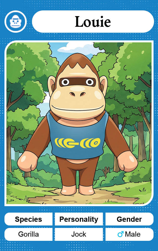 Louie - Nookpals x Animal Crossing – New Leaf Welcome Amiibo NFC Card