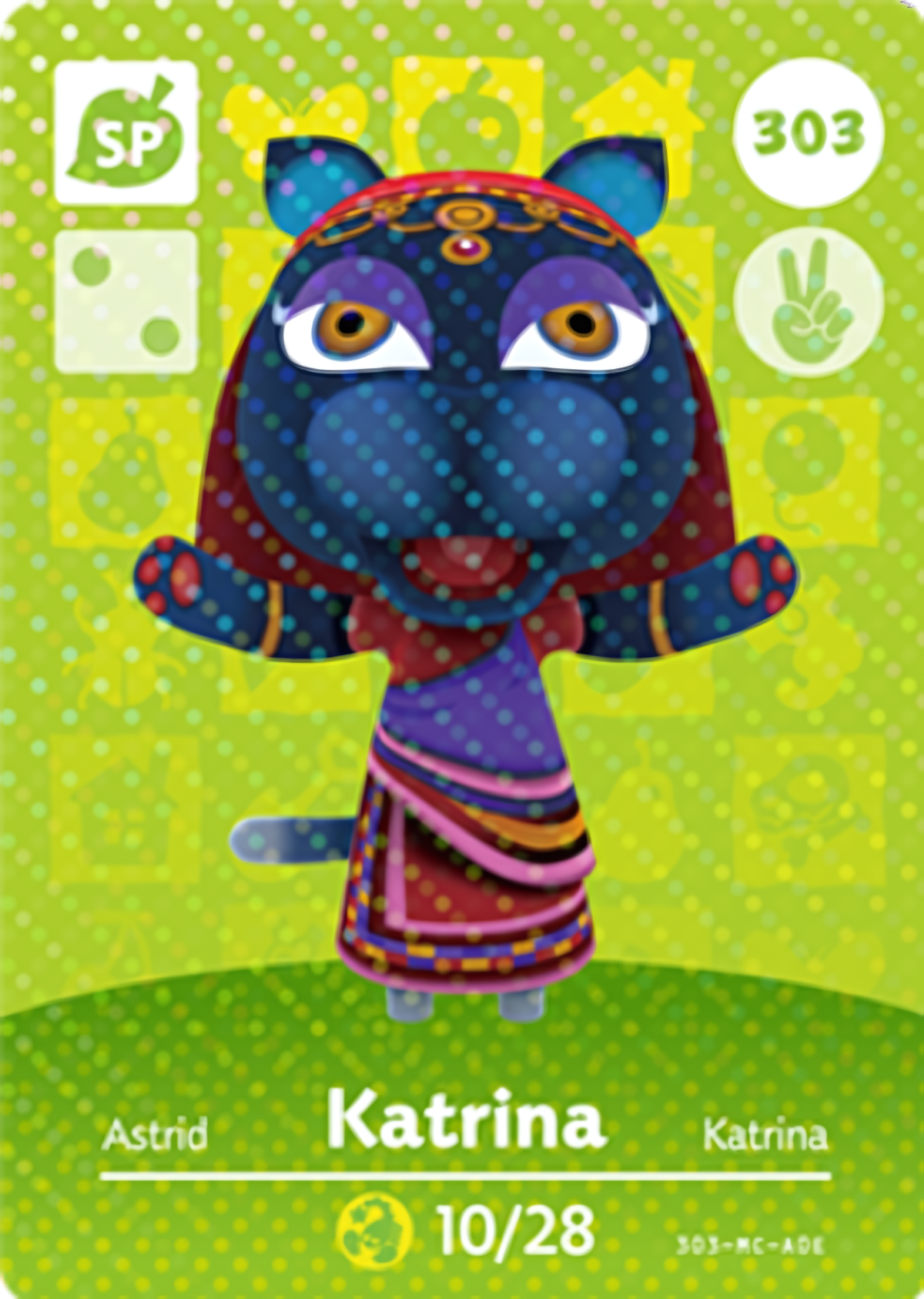 Katrina NFC Card – Animal Crossing Series 4 Amiibo