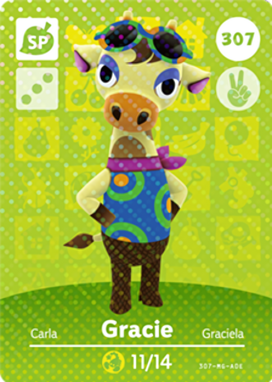 Gracie NFC Card – Animal Crossing Series 4 Amiibo