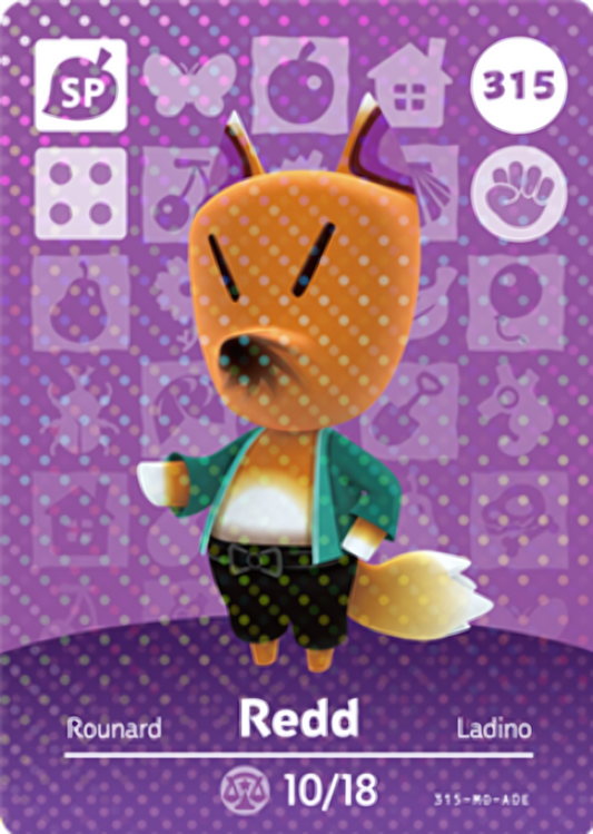 Redd NFC Card – Animal Crossing Series 4 Amiibo