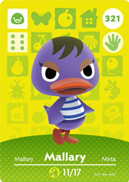 Mallary NFC Card – Animal Crossing Series 4 Amiibo