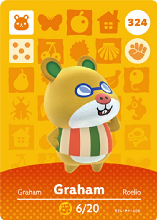 Graham NFC Card – Animal Crossing Series 4 Amiibo