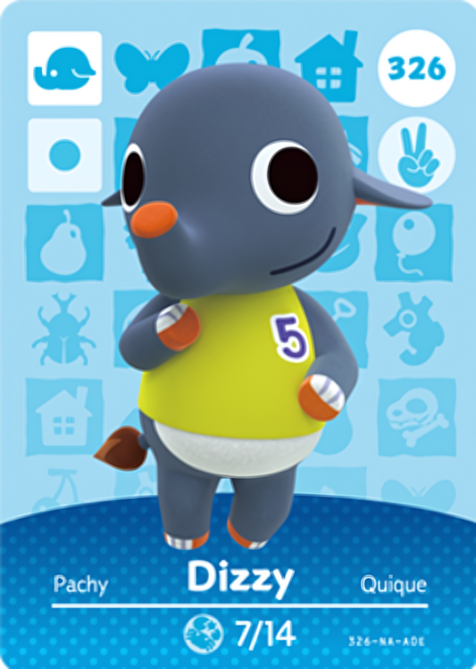 Dizzy NFC Card – Animal Crossing Series 4 Amiibo