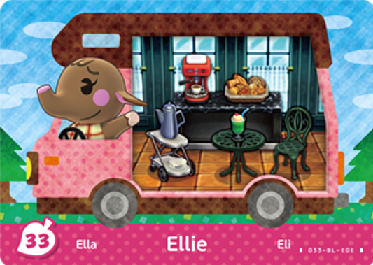 Ellie NFC Villager Card – New Leaf – Welcome Amiibo