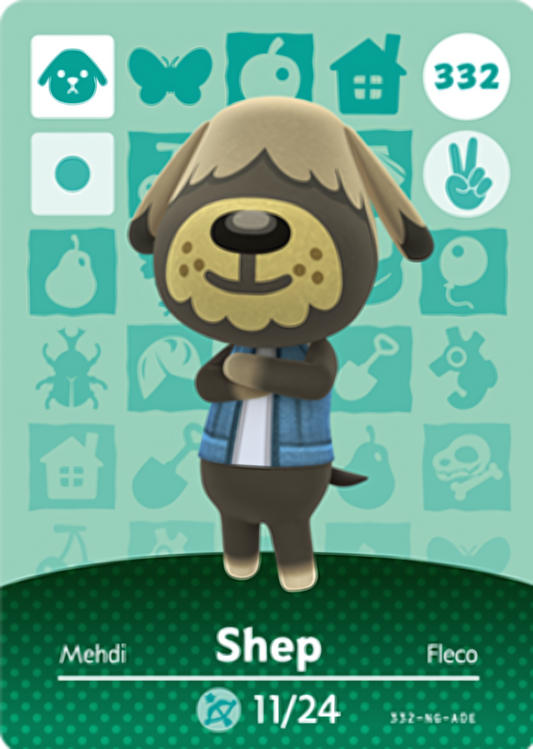 Shep NFC Card – Animal Crossing Series 4 Amiibo