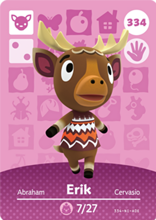 Erik NFC Card – Animal Crossing Series 4 Amiibo