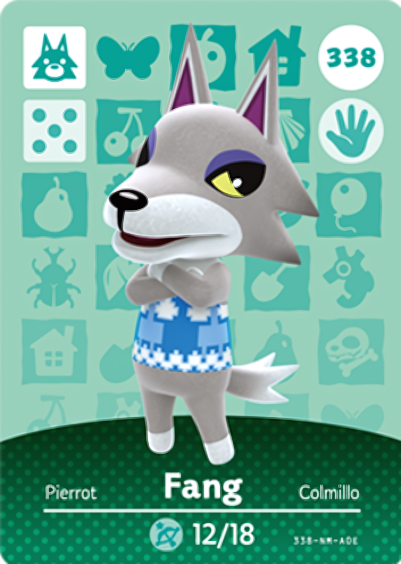 Fang NFC Card – Animal Crossing Series 4 Amiibo