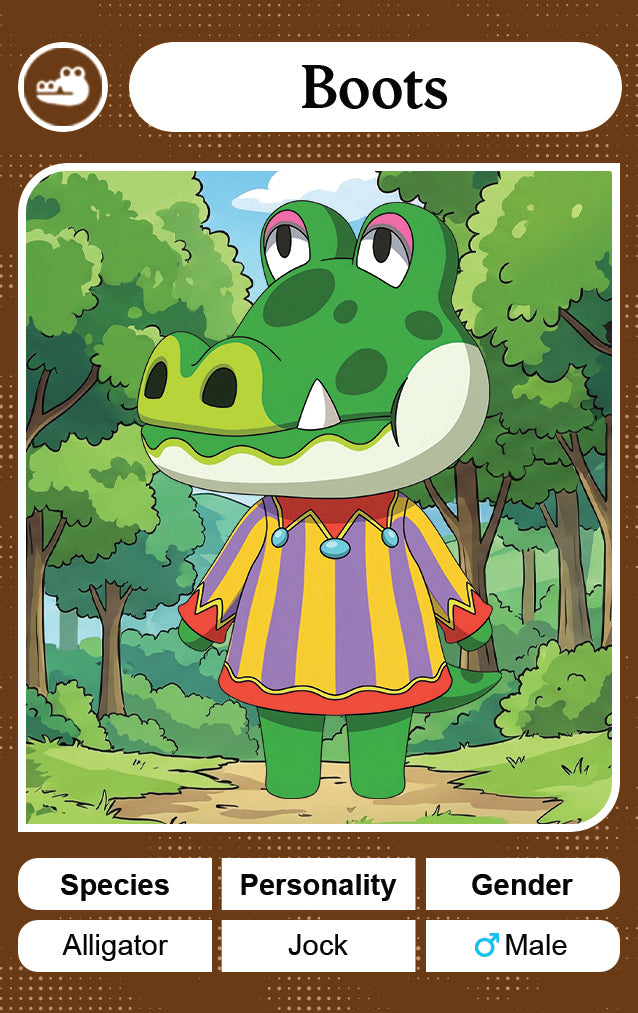 Boots - Nookpals x Animal Crossing – New Leaf Welcome Amiibo NFC Card
