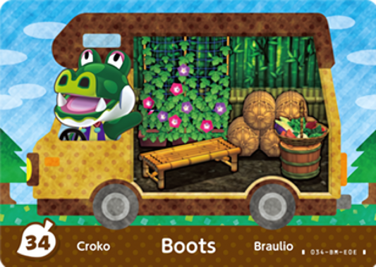 Boots NFC Villager Card – New Leaf – Welcome Amiibo