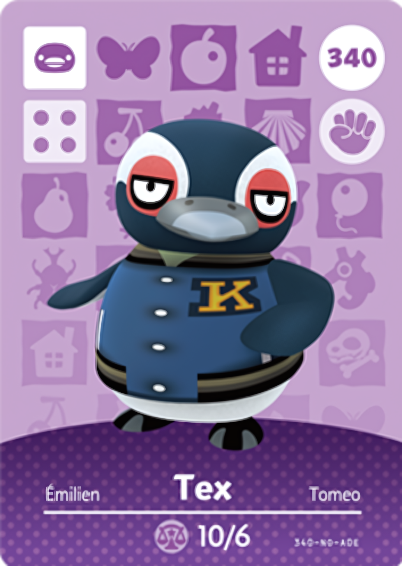 Tex NFC Card – Animal Crossing Series 4 Amiibo