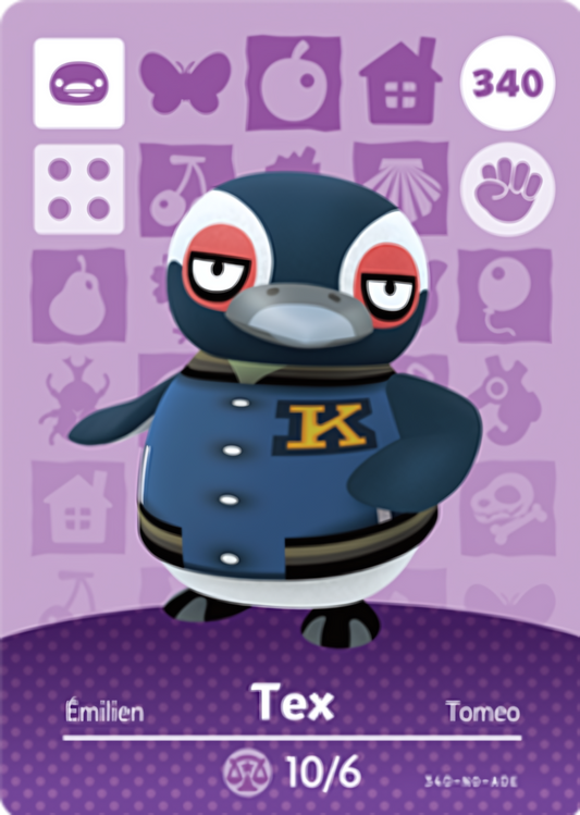 Tex NFC Card – Animal Crossing Series 4 Amiibo