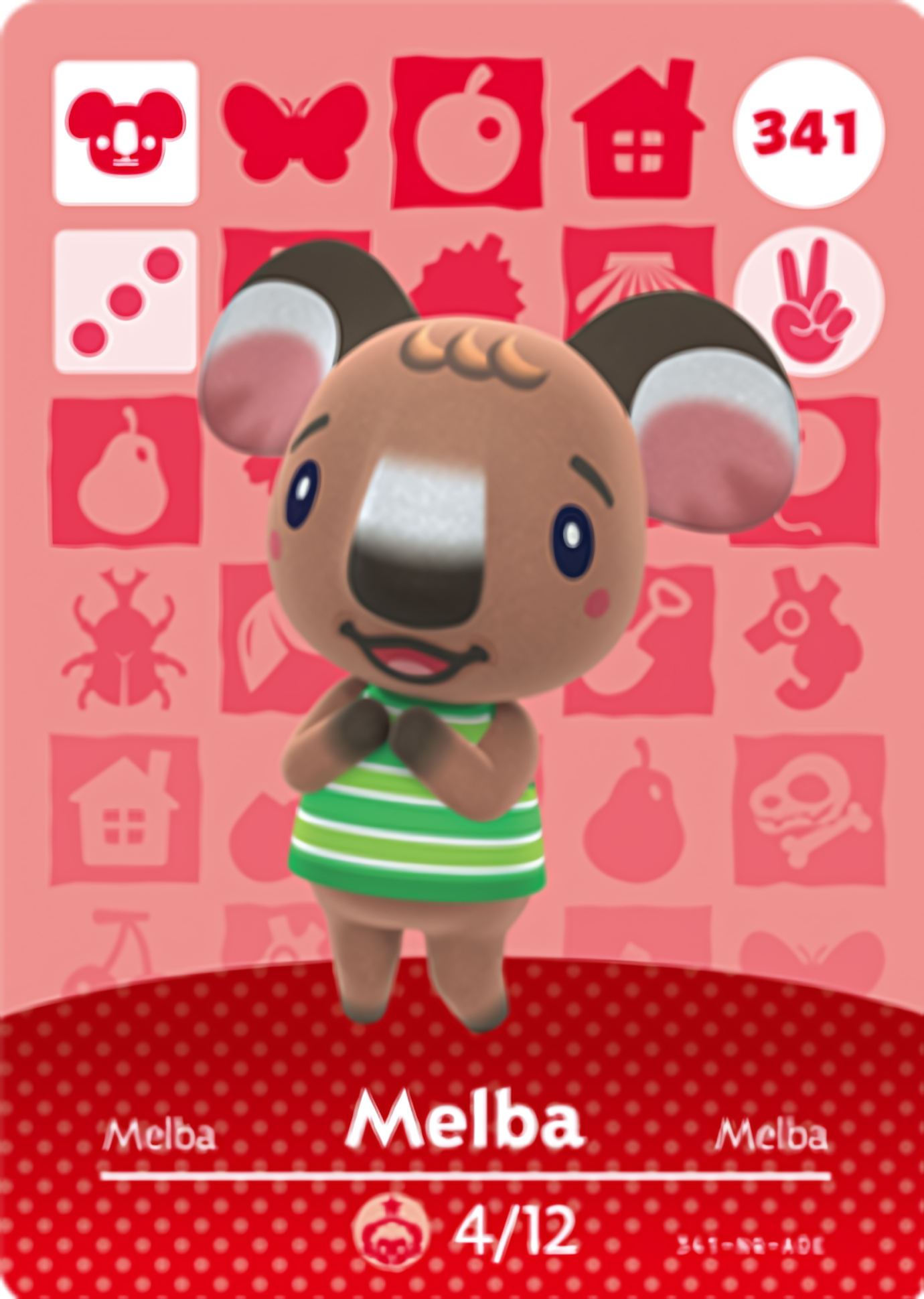 Melba NFC Card – Animal Crossing Series 4 Amiibo