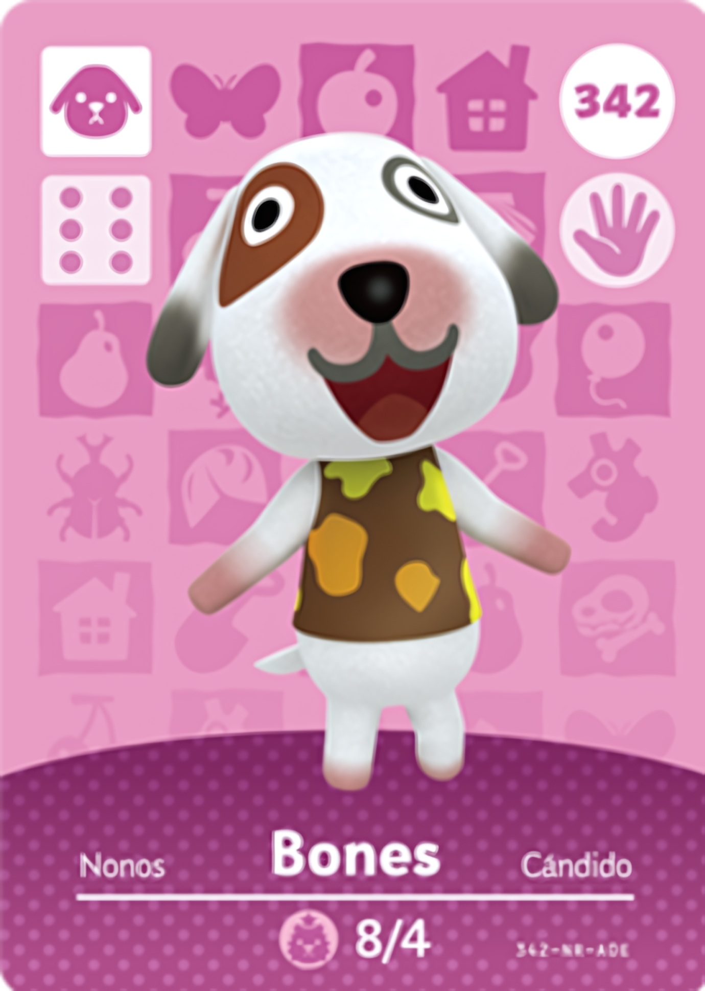 Bones NFC Card – Animal Crossing Series 4 Amiibo