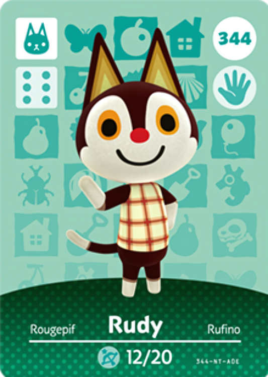 Rudy NFC Card – Animal Crossing Series 4 Amiibo