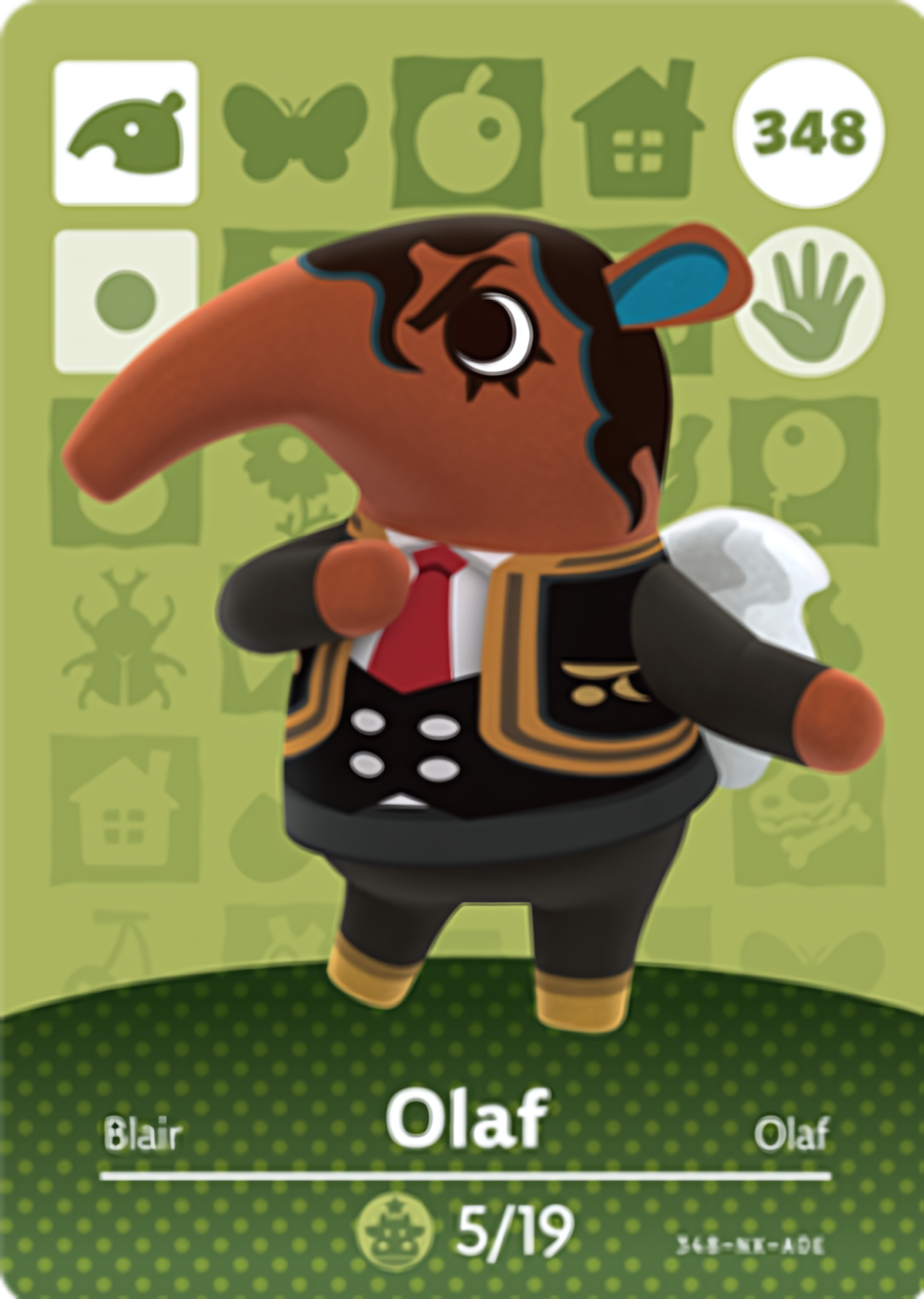Olaf NFC Card – Animal Crossing Series 4 Amiibo