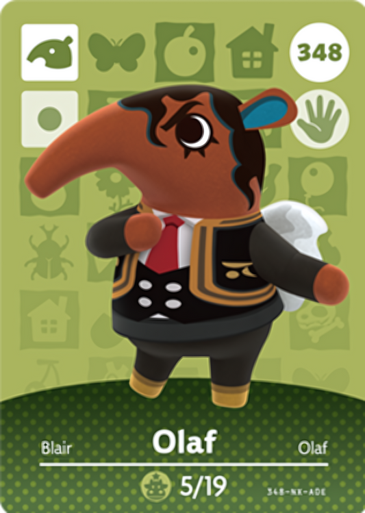 Olaf NFC Card – Animal Crossing Series 4 Amiibo