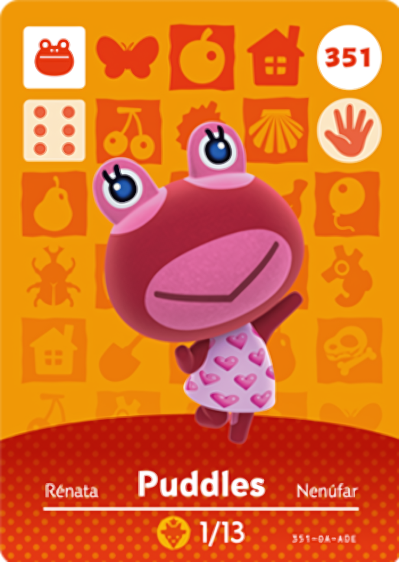 Puddles NFC Card – Animal Crossing Series 4 Amiibo