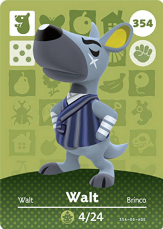 Walt NFC Card – Animal Crossing Series 4 Amiibo