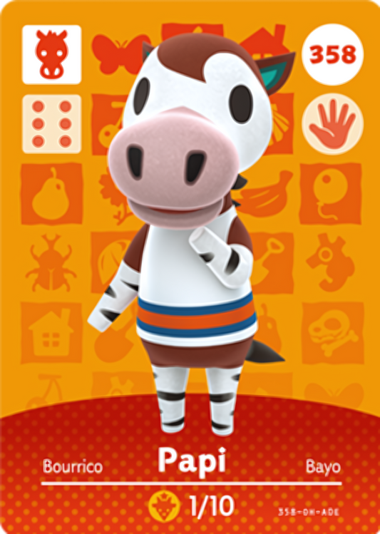 Papi NFC Card – Animal Crossing Series 4 Amiibo