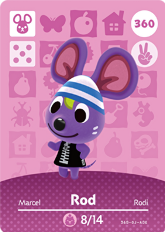 Rod NFC Card – Animal Crossing Series 4 Amiibo
