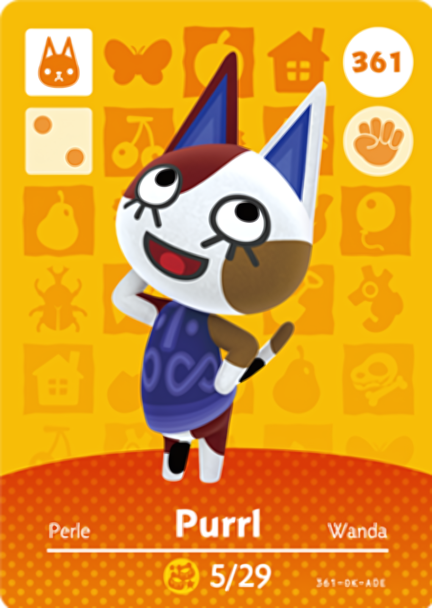 Purrl NFC Card – Animal Crossing Series 4 Amiibo