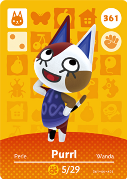 Purrl NFC Card – Animal Crossing Series 4 Amiibo