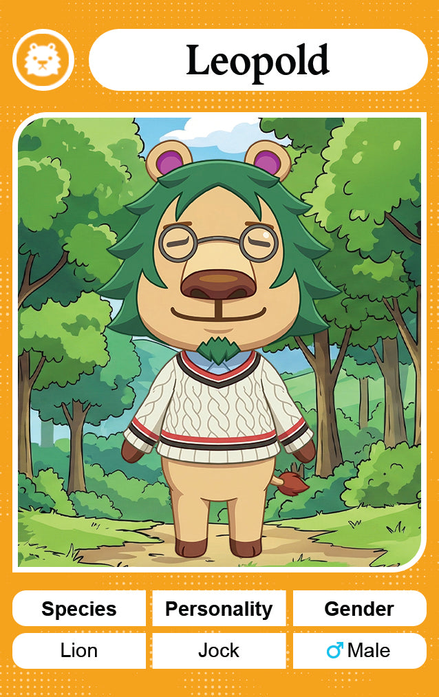 Leopold - Nookpals x Animal Crossing – New Leaf Welcome Amiibo NFC Card