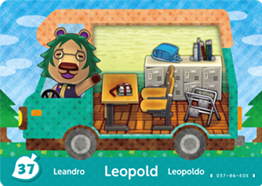 Leopold NFC Villager Card – New Leaf – Welcome Amiibo