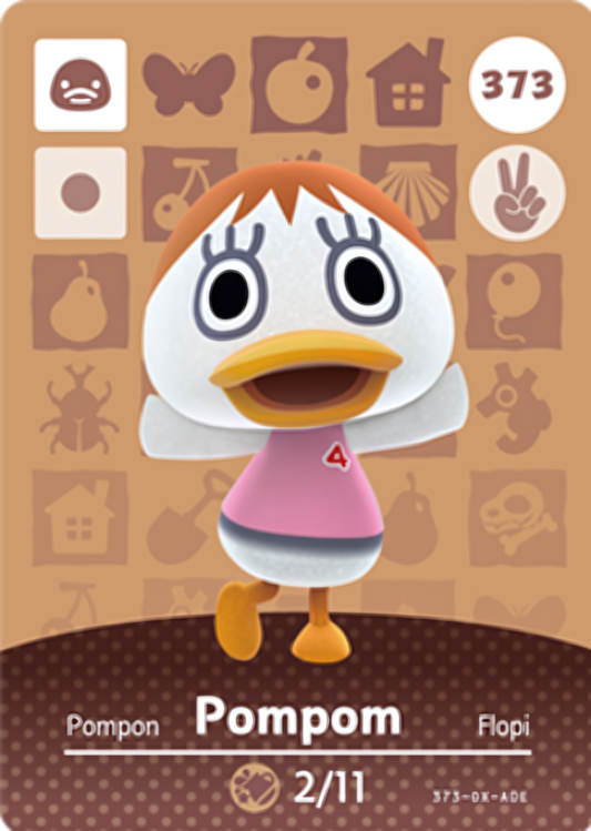 Pompom NFC Card – Animal Crossing Series 4 Amiibo