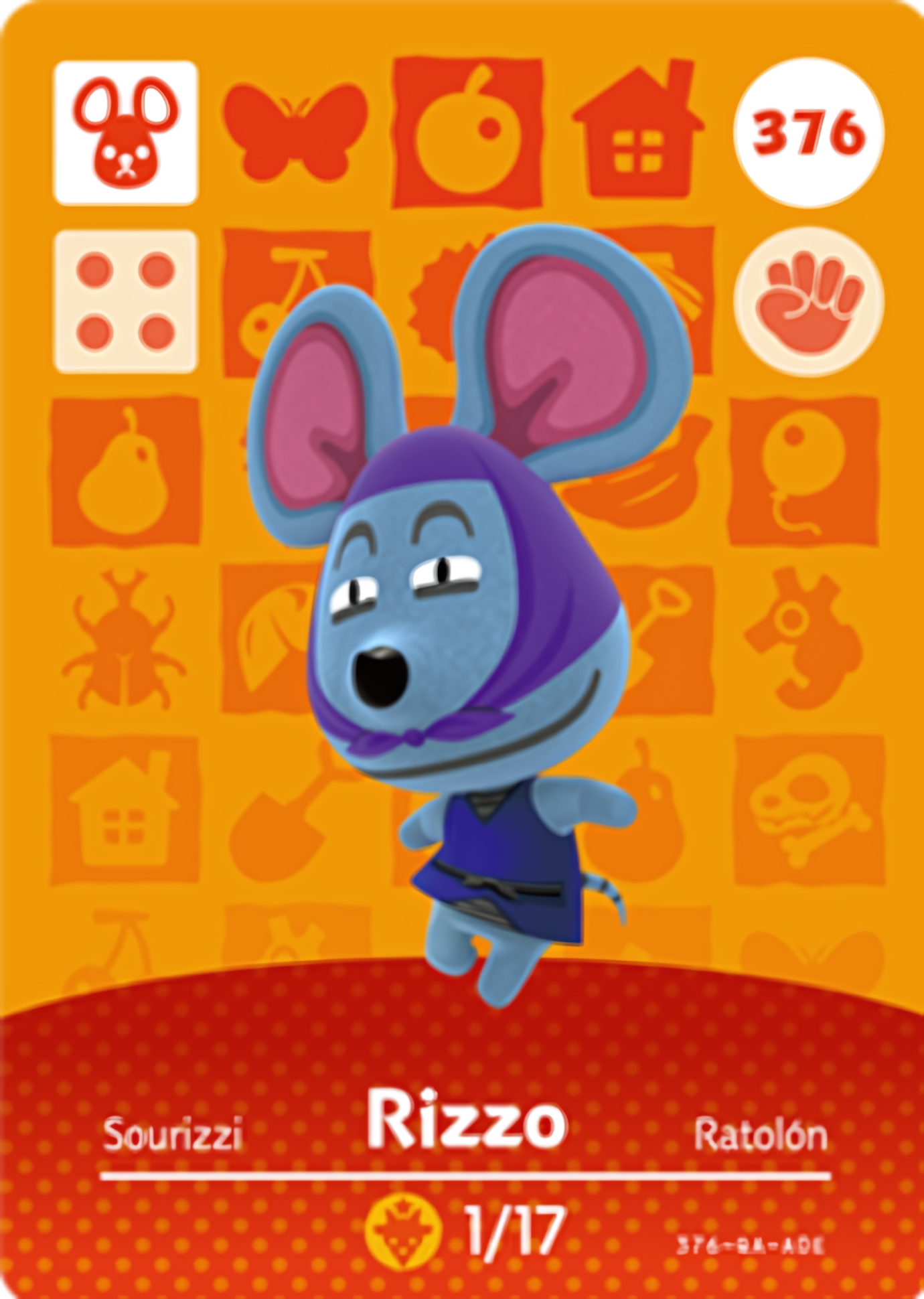 Rizzo NFC Card – Animal Crossing Series 4 Amiibo