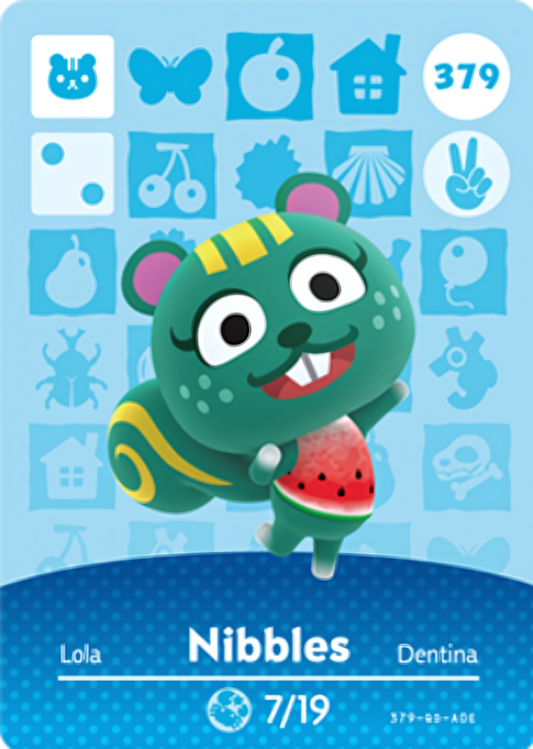 Nibbles NFC Card – Animal Crossing Series 4 Amiibo