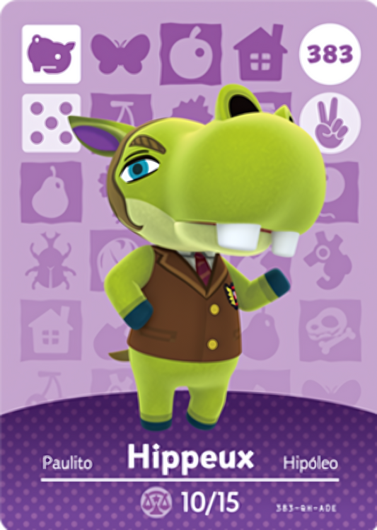 Hippeux NFC Card – Animal Crossing Series 4 Amiibo