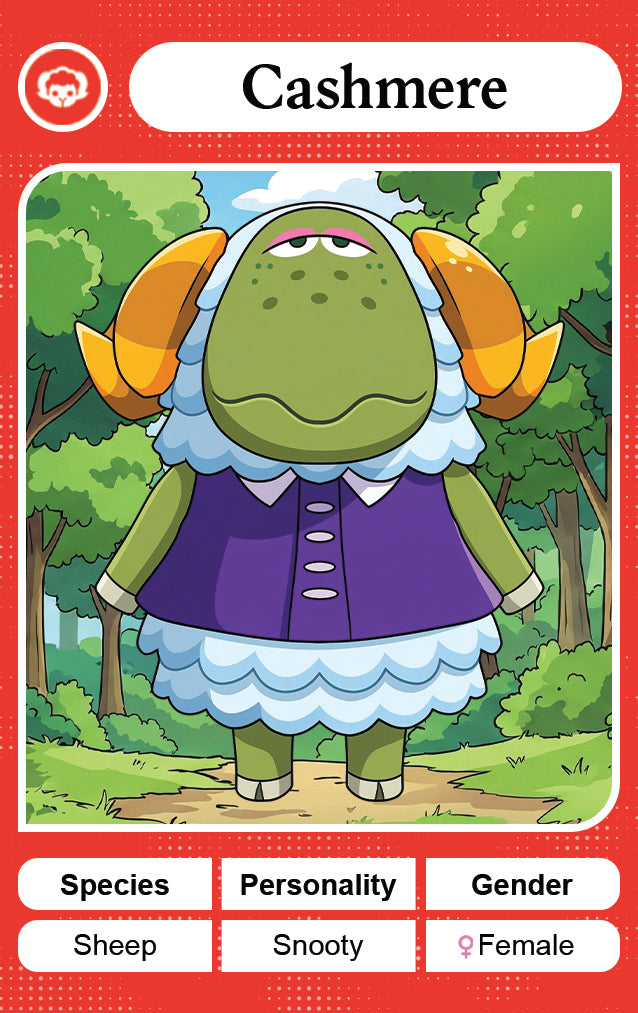 Cashmere - Nookpals x Animal Crossing – New Leaf Welcome Amiibo NFC Card
