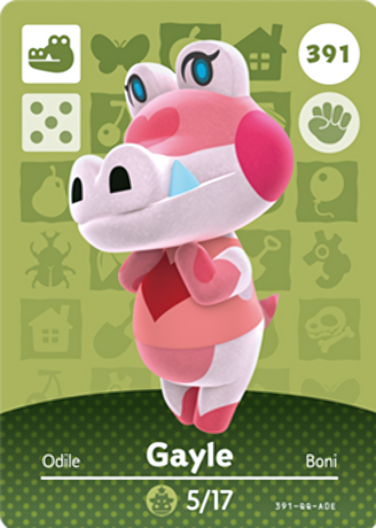 Gayle NFC Card – Animal Crossing Series 4 Amiibo