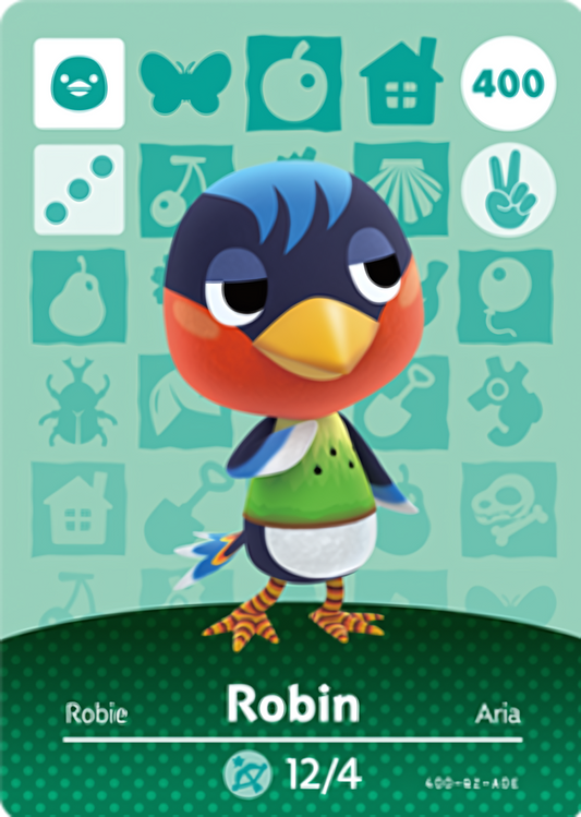 Robin NFC Card – Animal Crossing Series 4 Amiibo