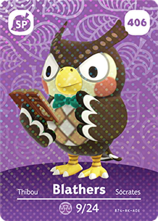 Blathers NFC Card – Animal Crossing Series 5 Amiibo