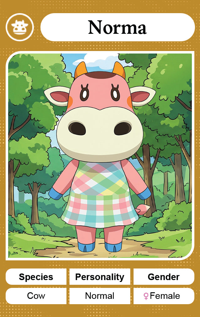 Norma - Nookpals x Animal Crossing – New Leaf Welcome Amiibo NFC Card
