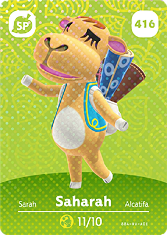 Saharah NFC Card – Animal Crossing Series 5 Amiibo